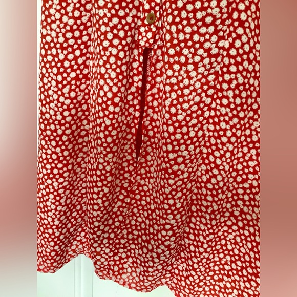 Red Floral Women's Dress - M - Picture 6 of 6